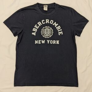 Abercrombie & Fitch Navy Blue Men's T-Shirt